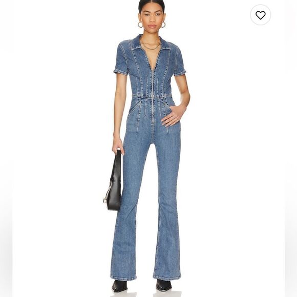 Free People We The Free Jayde Flare Jumpsuit NWT SMALL - Picture 1 of 10